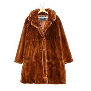 Lucky Brand Faux Fur Coat - Size L - Oversized
